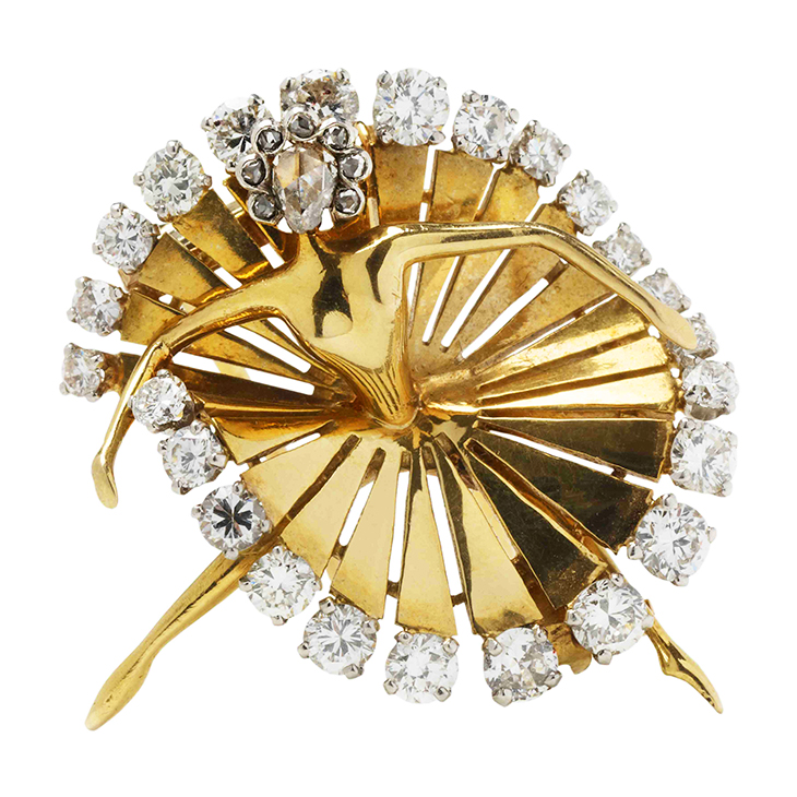 Fd Gallery A Diamond And Gold Ballerina Brooch By Van Cleef And Arpels