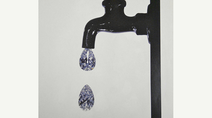 ON THE WALL | Faucet Dripping Diamonds by Irving Penn, New York, 1963