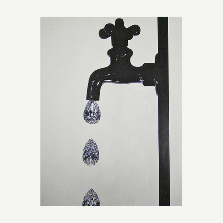 ON THE WALL | Faucet Dripping Diamonds by Irving Penn, New York, 1963