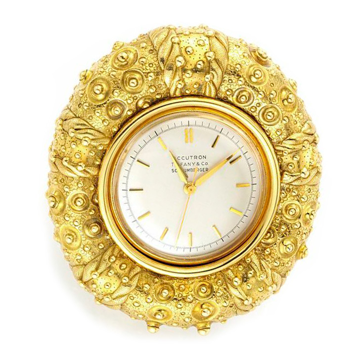 A Gold Sea Urchin Clock, by Jean Schlumberger