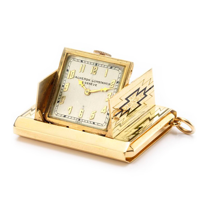 A Gold and Enamel Travel Clock, by Vacheron & Constantin