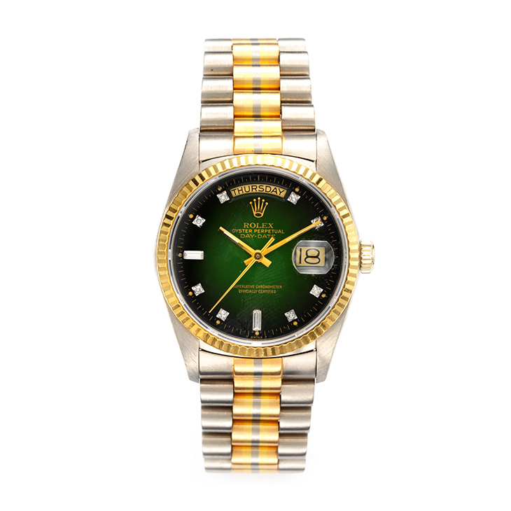 A Tri-colored Gold President, Ref. 18039b, by Rolex, circa 1990