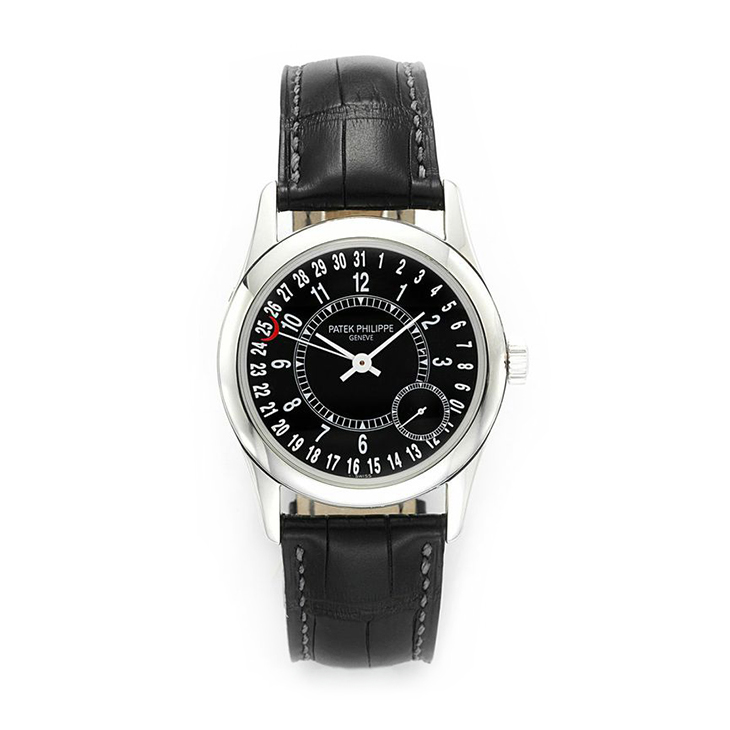 Patek Phillippe: An 18k White Gold Calatrava Ref. 6000G Wristwatch