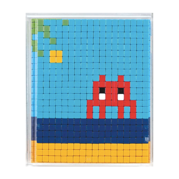Invader, 'Mission Miami' Mosaic in a Plexiglass box, signed, dated and numbered on the back of mounting edition 08/50, circa 2012
