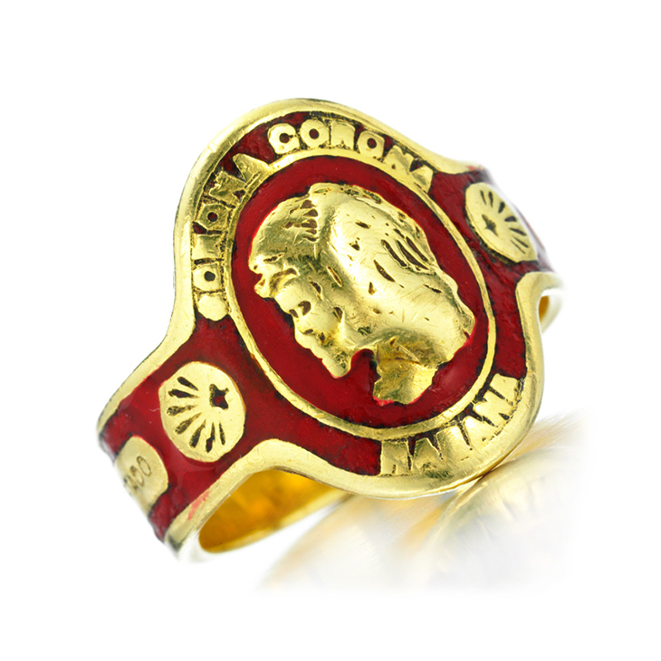 FD Gallery | An Enamel and Gold Cuban Cigar Band Ring, by Cartier ...