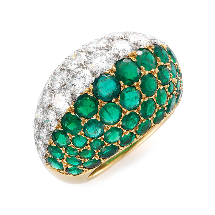 An Emerald and Diamond Ring, by Cartier, circa 1960