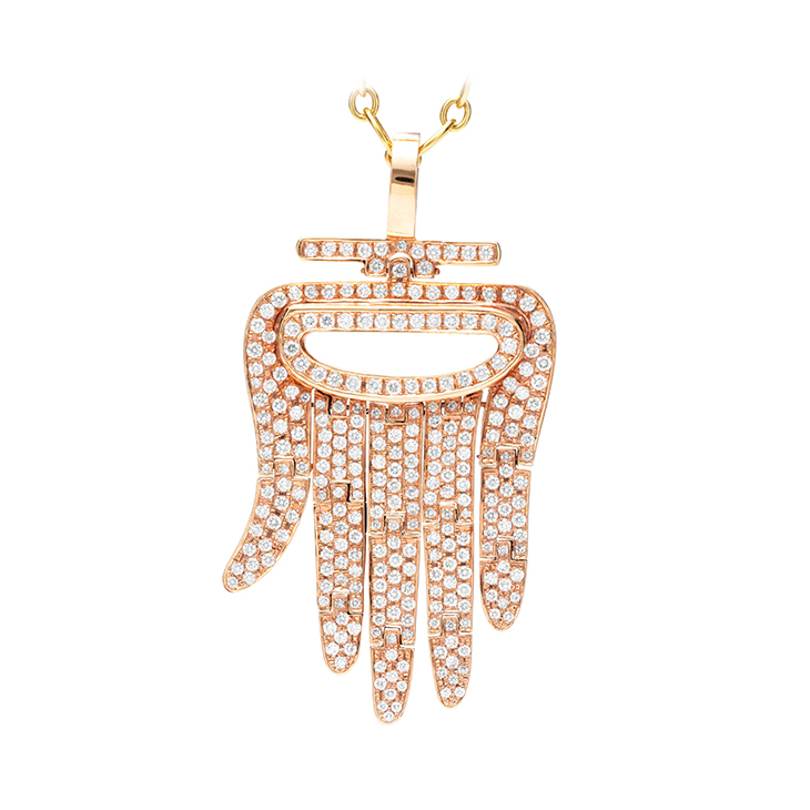 An 18k Rose Gold and Diamond ‘Hamsa’ Pendant, by Aldo Cipullo, Cartier