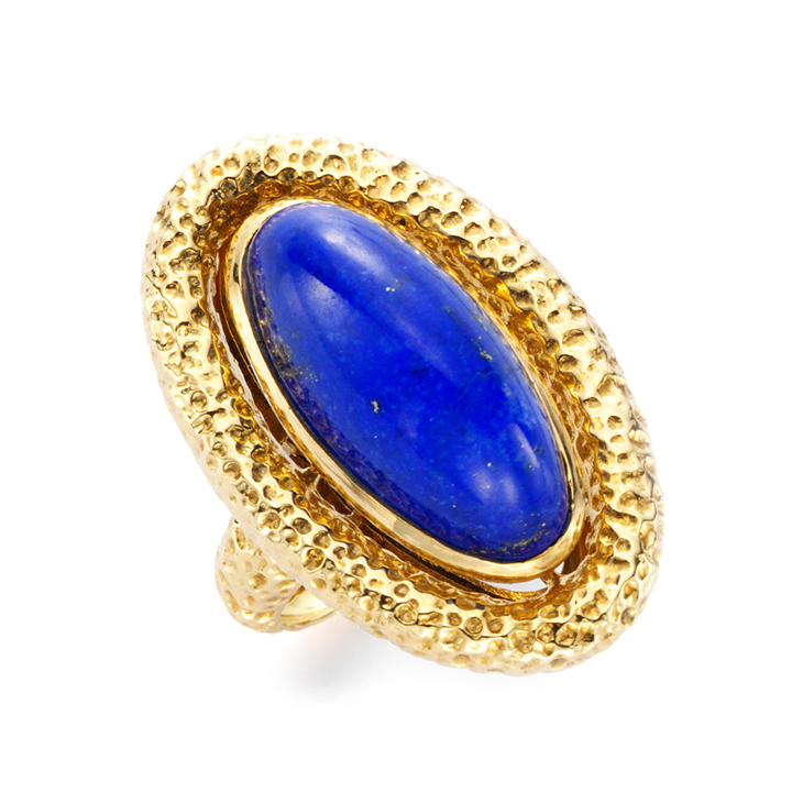 A Lapis Lazuli and Gold Ring, by Van Cleef & Arpels, circa 1975