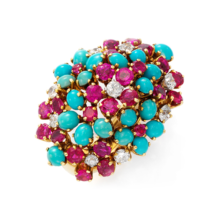 A Multi-gem and Diamond ‘Hawaii’ Ring, by Van Cleef & Arpels