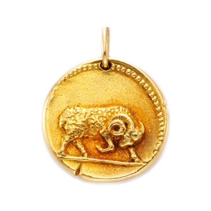 A Gold Taurus Zodiac Pendant, by Van Cleef & Arpels, circa 1970