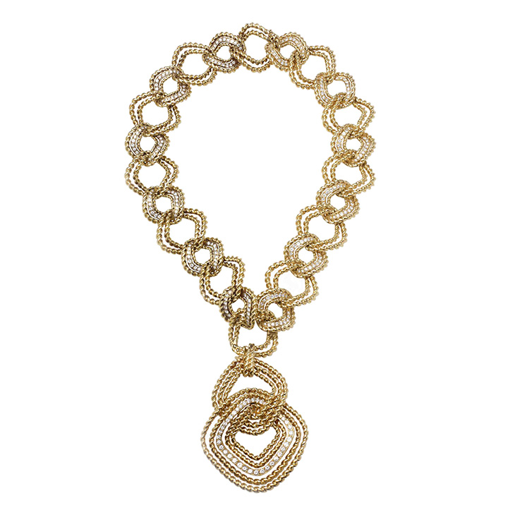 A Gold and Diamond Necklace, by Van Cleef & Arpels, circa 1975