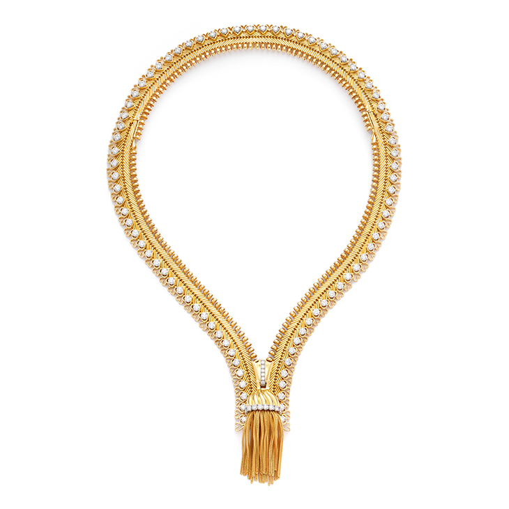 A Diamond and Gold ZIP Necklace, by Van Cleef & Arpels