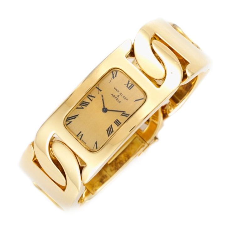A Gold Bracelet Watch, by Van Cleef & Arpels, circa 1970