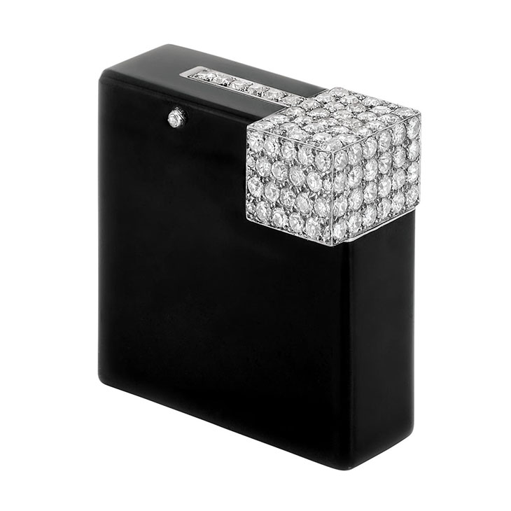 An Art Deco Diamond and Onyx Lighter, by Cartier, circa 1920
