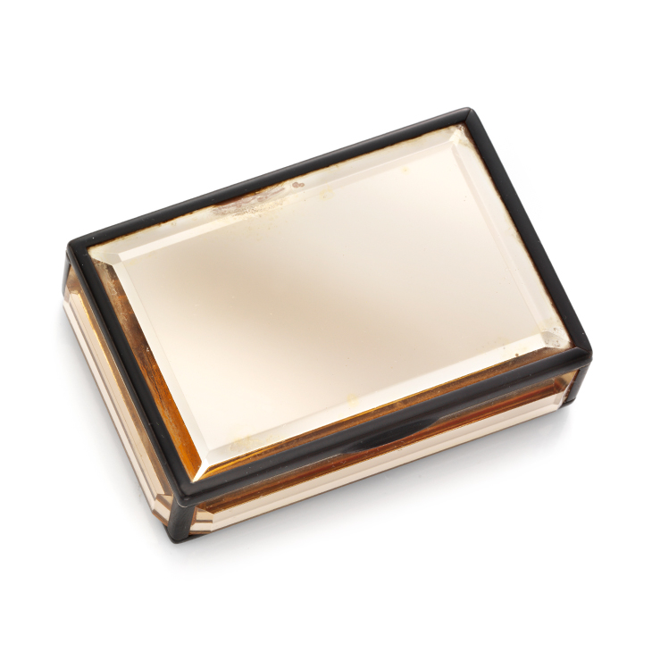 A Gold and Lacquered Vanity Case, by Cartier