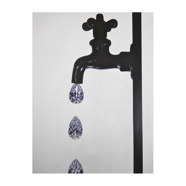 Irving Penn, Faucet Dripping Diamonds, New York, 1963
