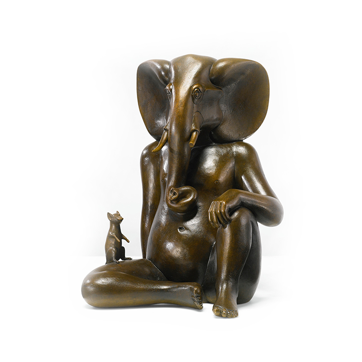 Francois-Xavier Lalanne, ‘Ganesh’, number 4 from an edition of 8, c.2001 incised F.x.L and 4/8 patinated bronze