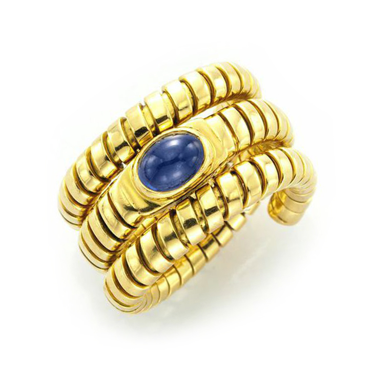 FD Gallery | A Gold and Cabochon Sapphire Ring, by Bulgari, circa 1990