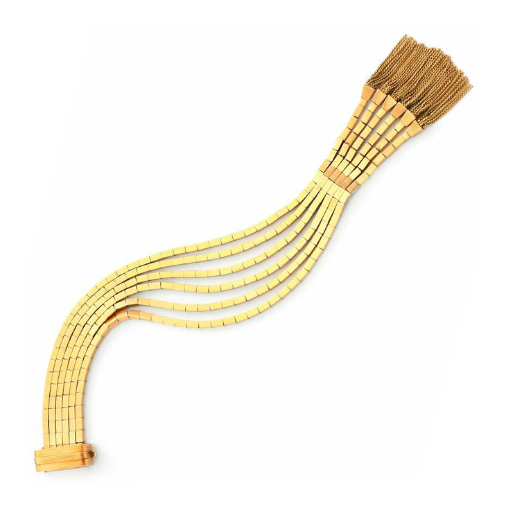 A Retro Gold Tassel Bracelet, circa 1940