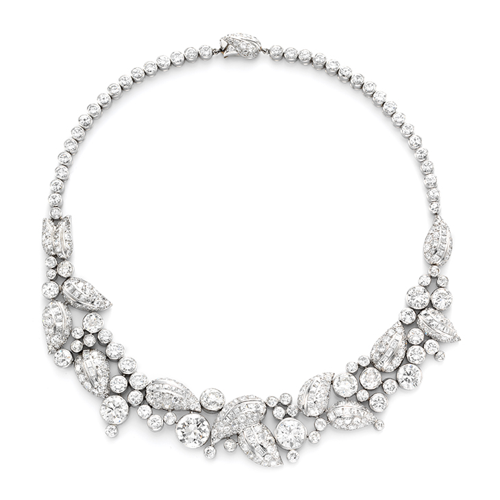 A Diamond and Platinum Necklace, by Suzanne Belperron
