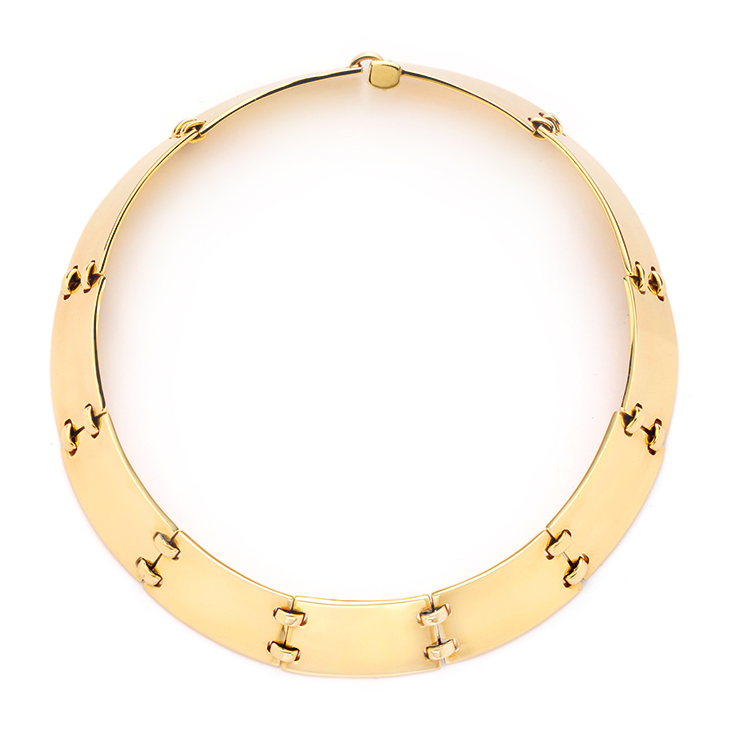 A Gold Collar Necklace, by Hermes