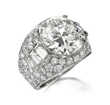 FD Gallery | A Diamond ‘Trombino’ Ring, of 10.10 carats, by Bulgari ...