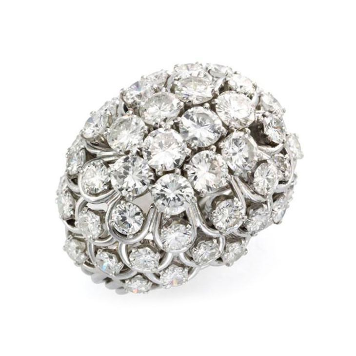 A Diamond and Platinum Ring, by David Webb, circa 1960