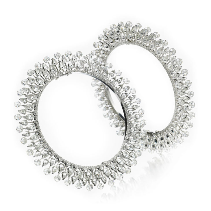 A Pair of Diamond Bangles, of 84.11 carats, by Bhagat