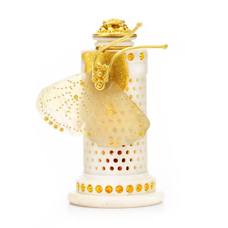 An Ivory and Gold Pomander Object, by Daniel Brush