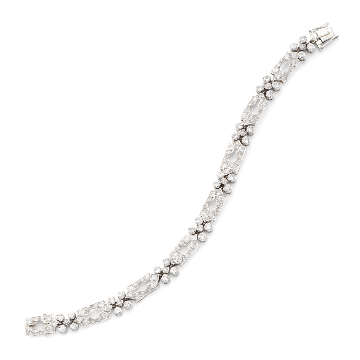 An Art Deco Diamond Bracelet, by Lacloche, circa 1930