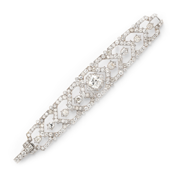 A Diamond Bracelet, by Cartier, circa 1940