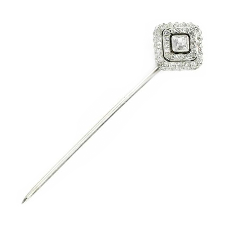An Edwardian Diamond Stickpin, by Cartier, circa 1910