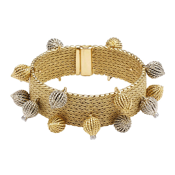 A Bi-colored Gold Bracelet, by Sterle, circa 1950