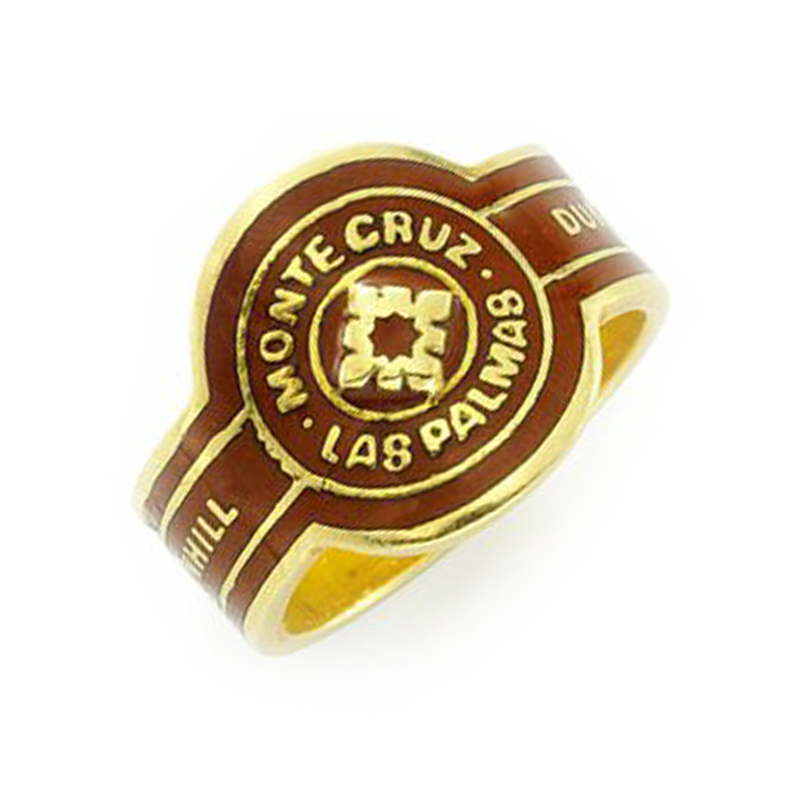 FD Gallery | An Enamel and Gold 'Cigar' Band Ring, by Dunhill, circa 1970