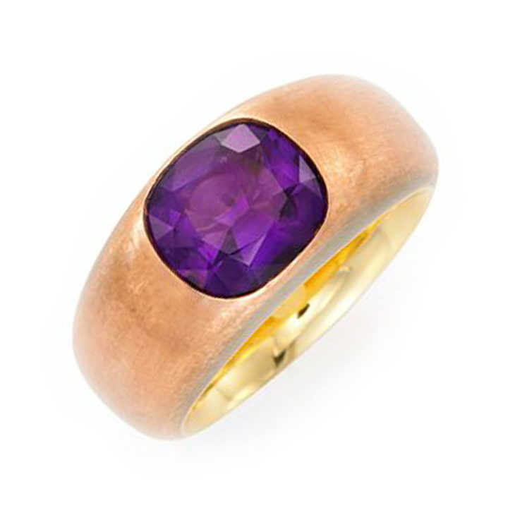 An Amethyst and Copper Ring, by Hemmerle