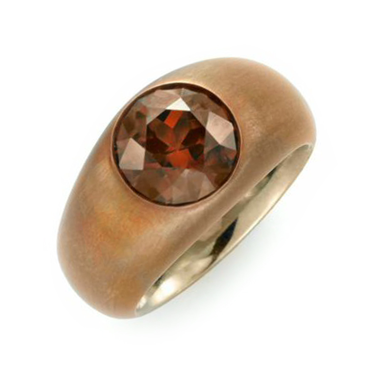 A Zircon and Copper Ring, by Hemmerle
