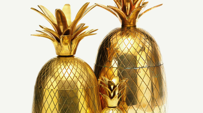FD TABLETOP | Brass Pineapple Ice Buckets