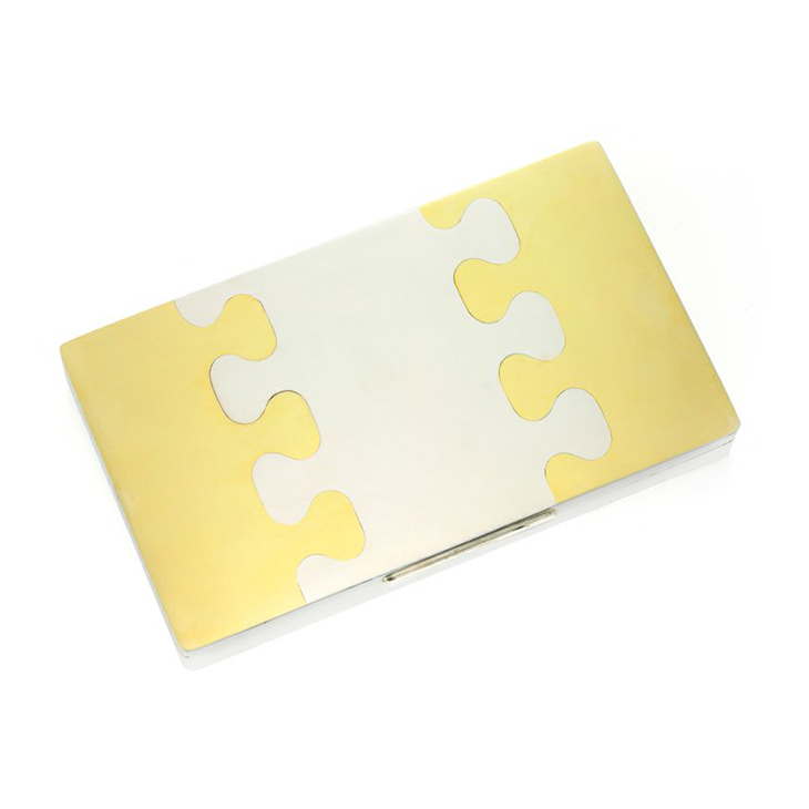 A Sterling Silver and Gilt Box, by Cartier, circa 1970