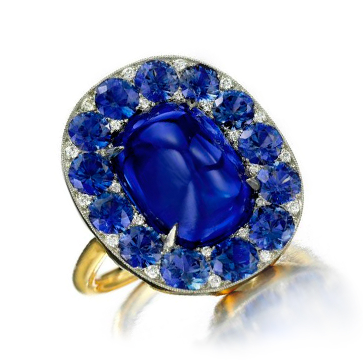 A Sapphire and Diamond Ring, by SABBA