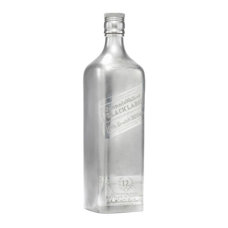 A Silver Plated 'Johnnie Walker Black Label' Decanter