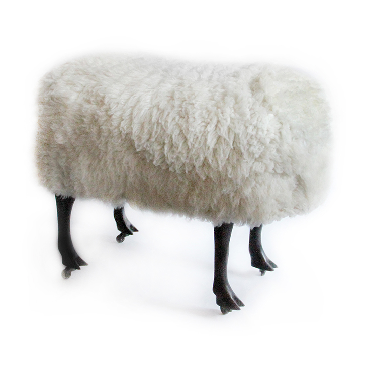 A Sheep Stool, by Claude Lalanne