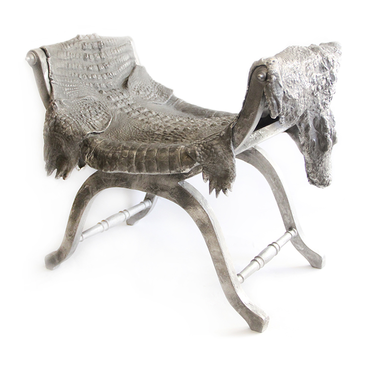 A Croc Bench, by Claude Lalanne