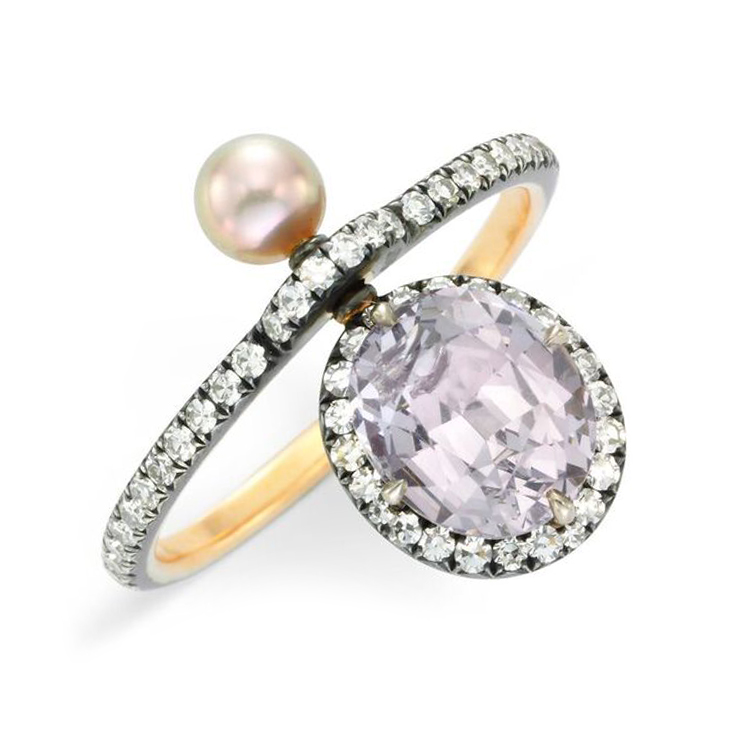A Spinel and Diamond Ring, by Nadia Morgenthaler