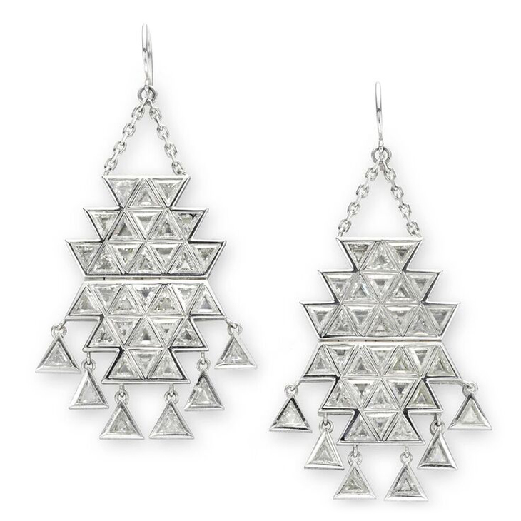 A Pair of Diamond Ear Pendants, by Solange Azagury-Partridge
