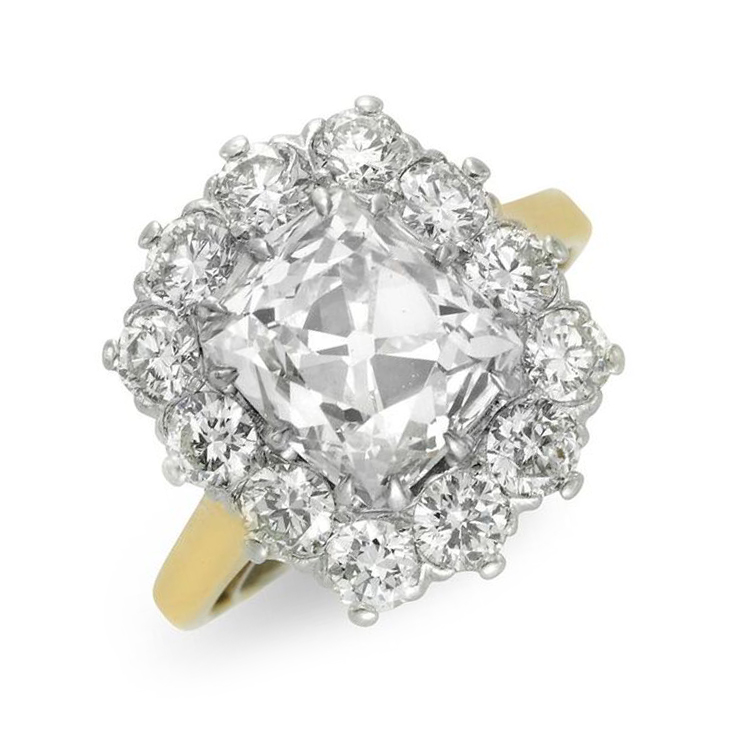 An Early 20th Century Diamond Clustering Ring