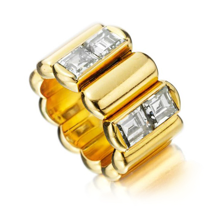 A Diamond and Gold Ring, by JAR