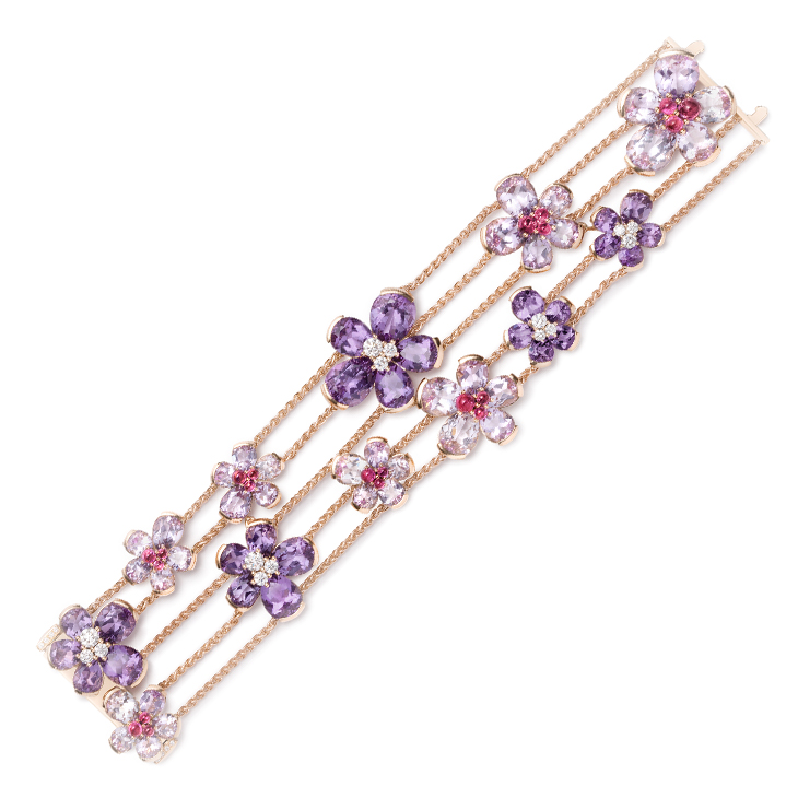 A Diamond and Multi-gem 'Eglantina' Bracelet, by Bodino