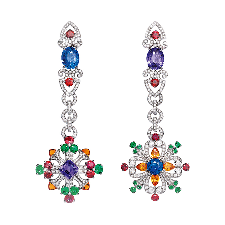 A Pair of Multi-gem 'Colori dell’Iride' Earrings