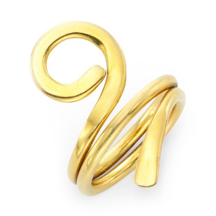 A Gold Free-from Ring, by Dinh Van for Cartier