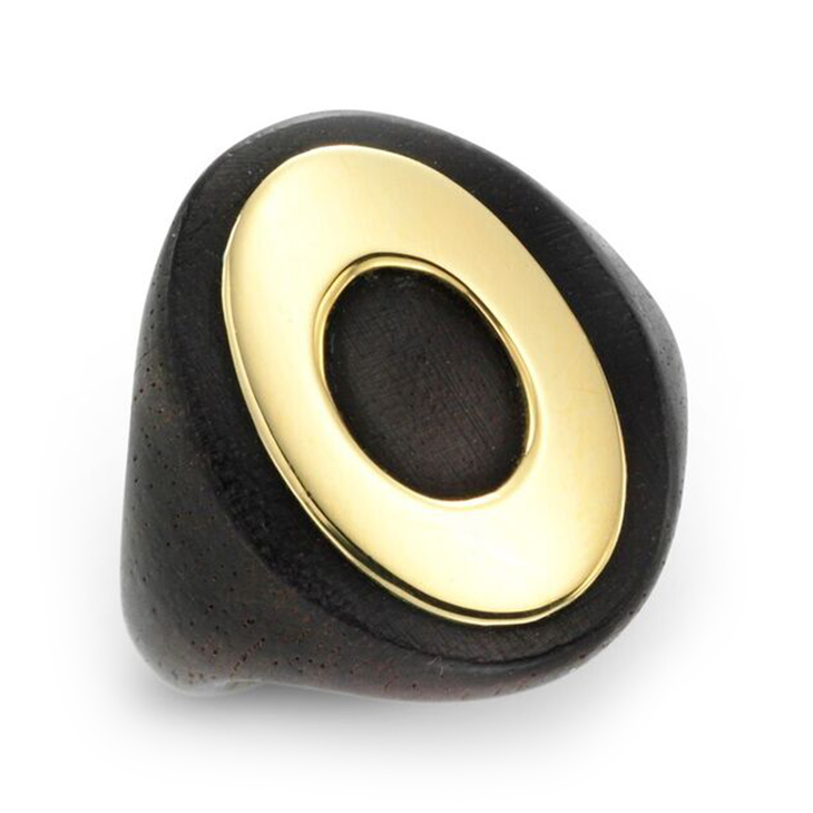 An Ebony and Gold Ring, by Van Cleef & Arpels, circa 1970